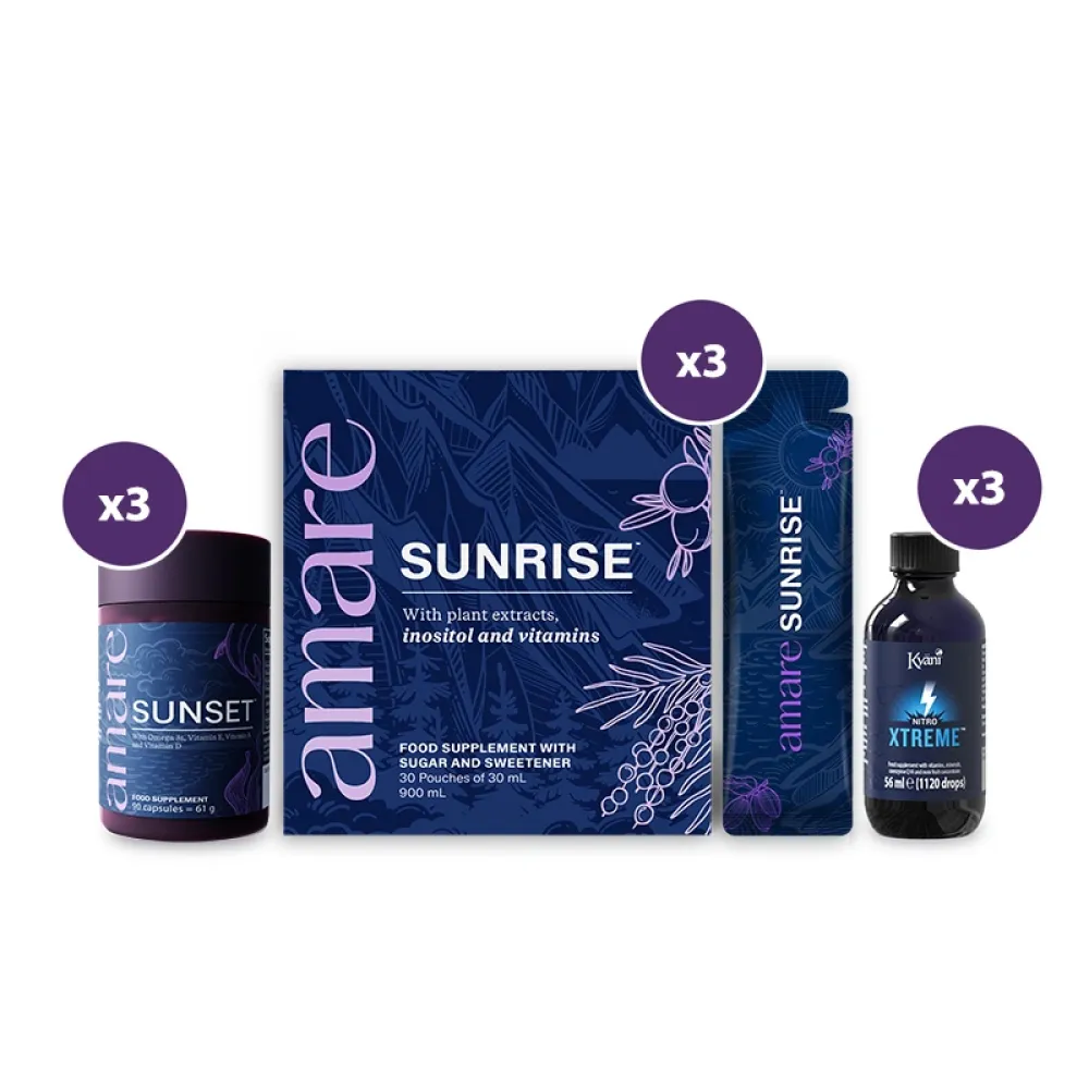 Xtreme Triangle of Wellness 3-Pack – Vitalstoffsystem mit Sunrise, Sunset & Nitro Xtreme