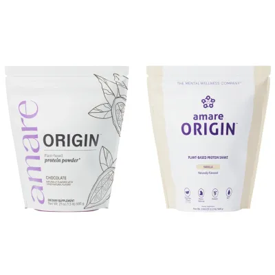 Amare Origin™ 2-Pack – Vegan Protein Shake Bundle (Vanilla & Chocolate)