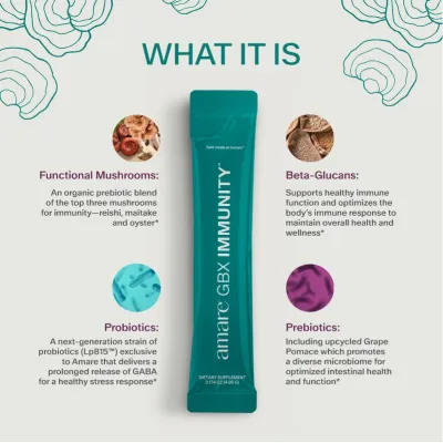 Amare GBX Immunity™ – Daily Gut-Brain Axis Immune Support Drink